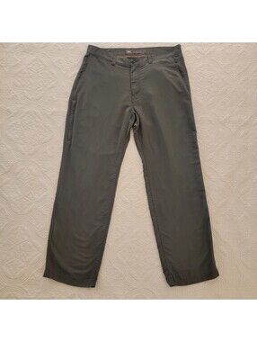 REI Co-op Pants Mens 34x30 Hiking Green Solid Nylon Spandex Stretch Outdoor